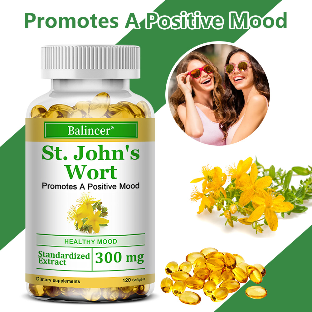 Natural Herbal Wellness - St. John's Wort Extract Capsules 300mg,