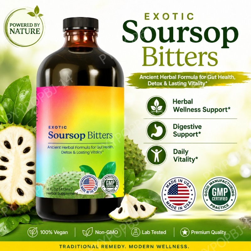 Herbal Wellness Formula - Exotic Soursop Bitters Herbal Wellness Supplement