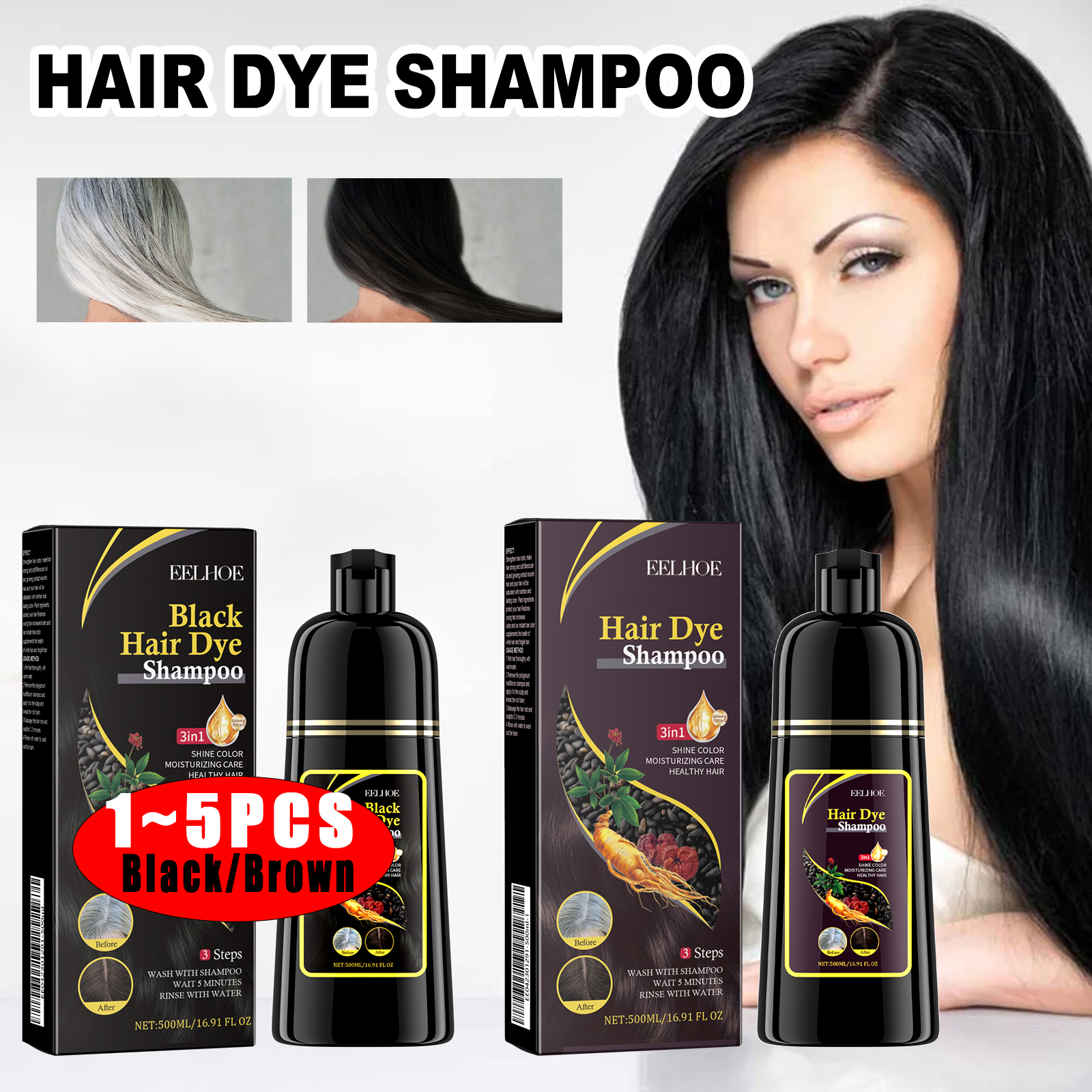 Herbal And Wellness Products - 3-in-1 Hair Shampoo Natural Herbal Hair