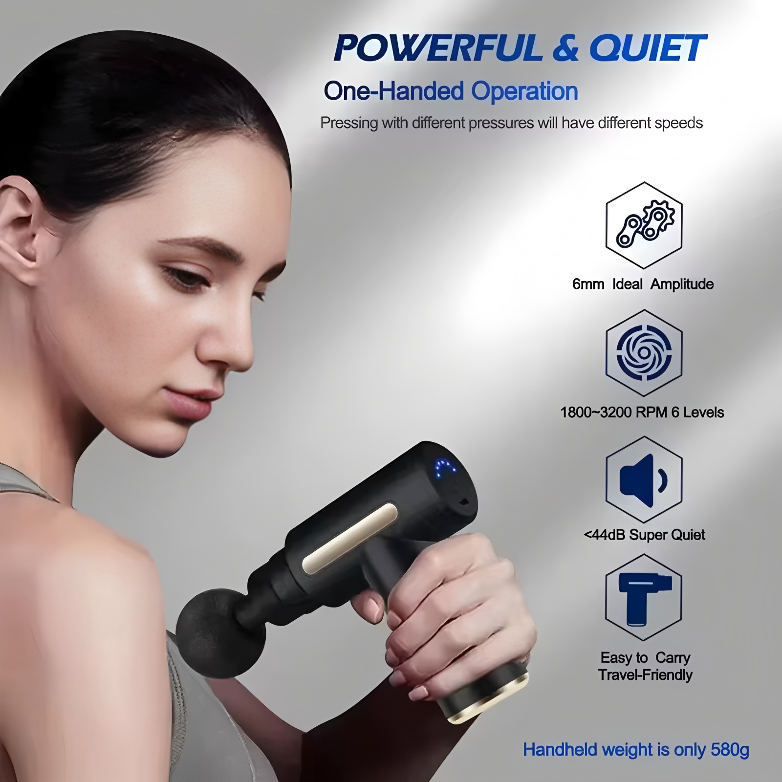 Health Wellness - 2026Portable Fascial Massage Gun Electric Percussion