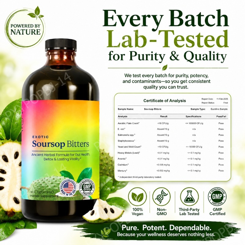 Exotic Soursop Bitters Herbal  - مراجعة Herbal Wellness Formula وسعره