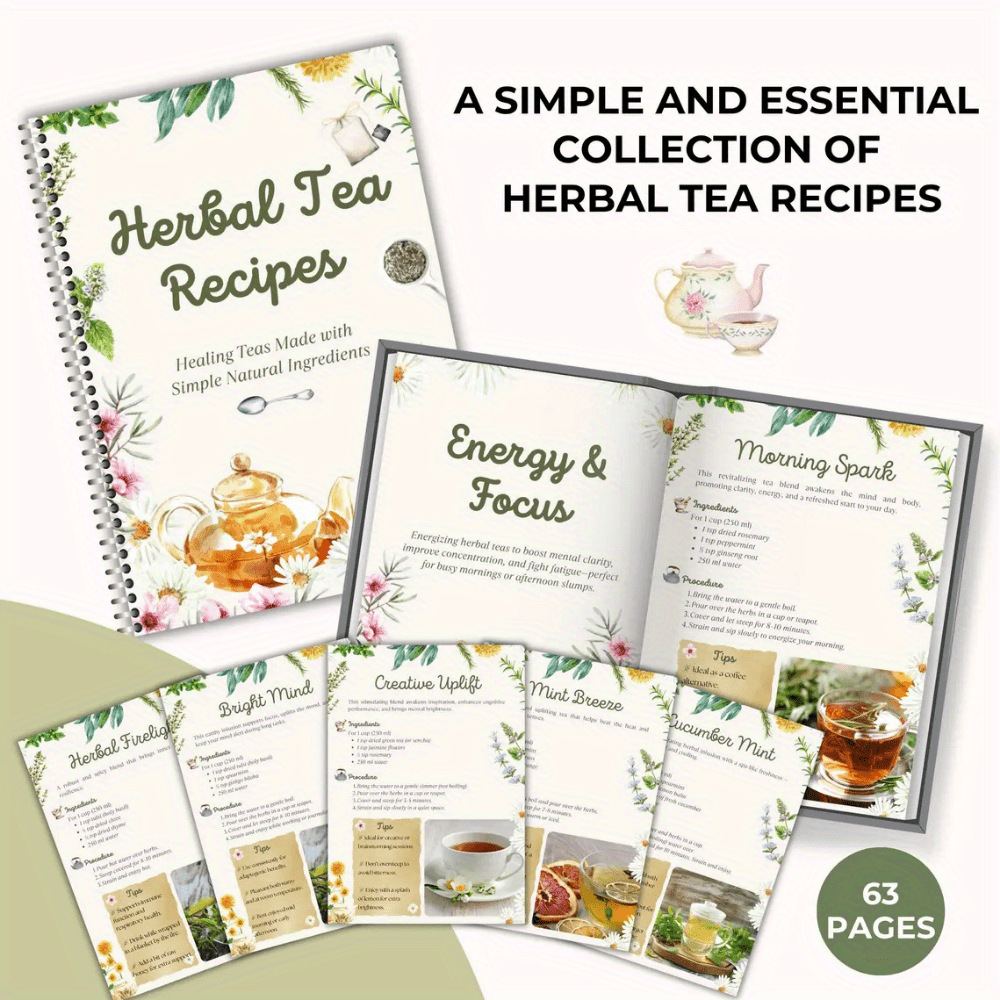 Herbal Tea Recipes Book – Natu - مراجعة Natural Herbal Wellness وسعره