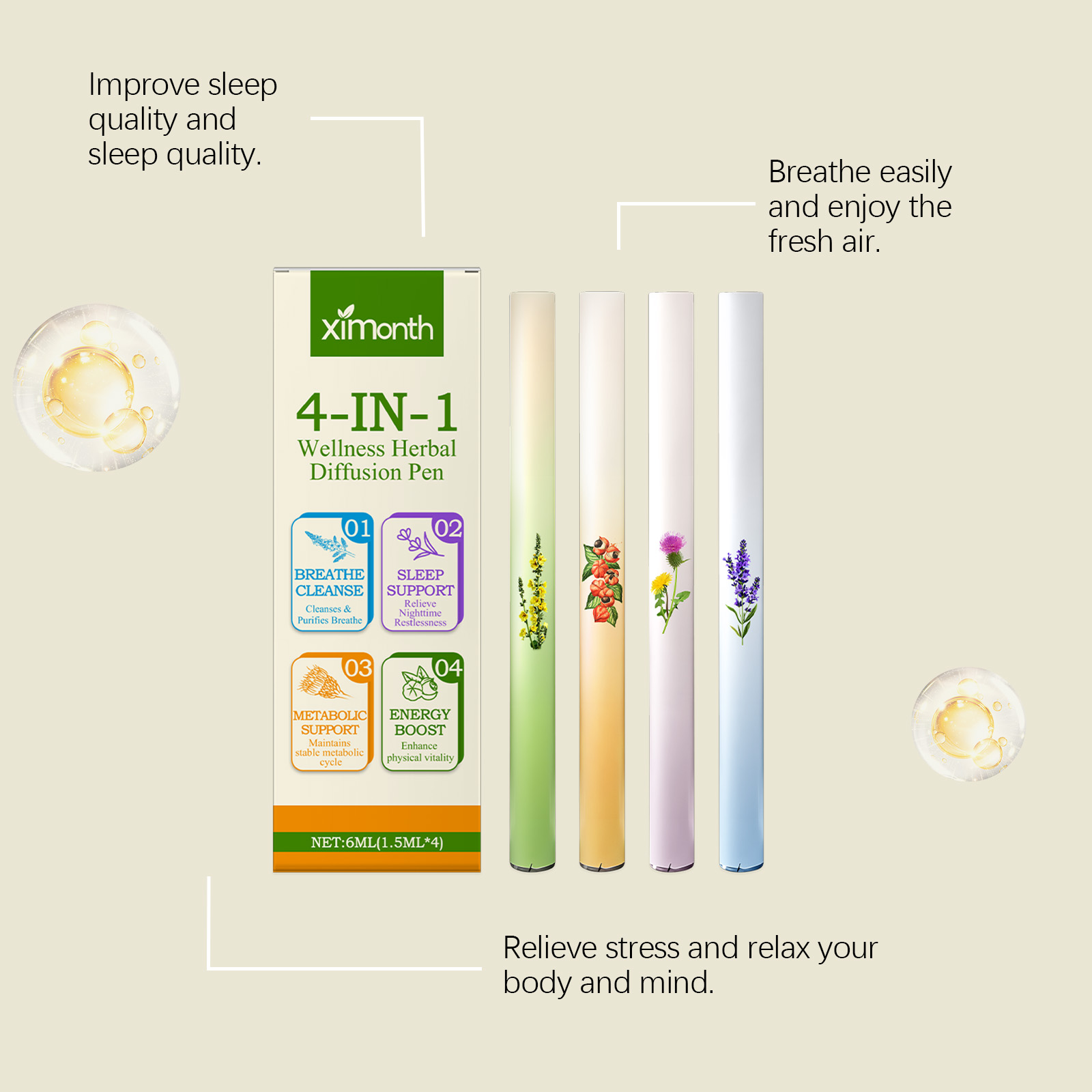 4 In 1 Herbal Energy Combo Sti - مراجعة Natural Herbal Wellness وسعره