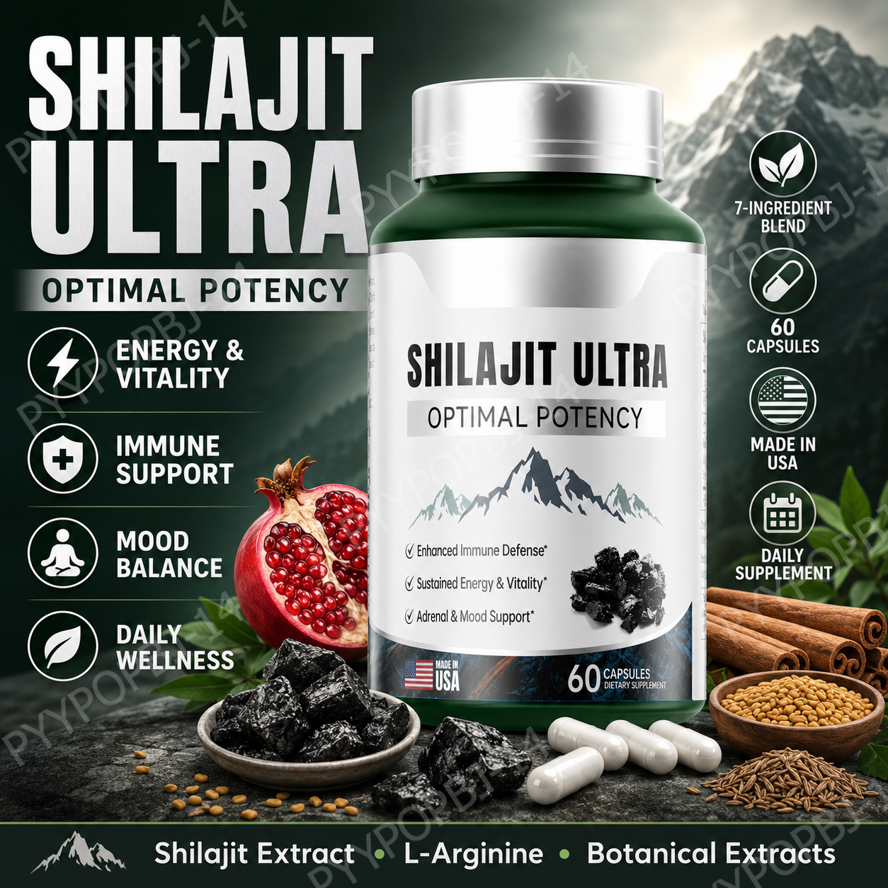 Herbal Shilajit Natural Minera - مراجعة Herbal Wellness Formula وسعره