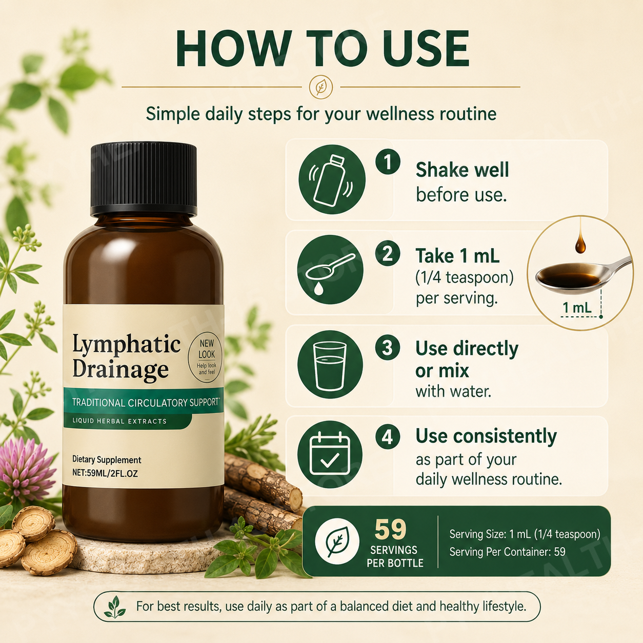 Herbal Extract Drops with Clea - مراجعة Herbal Wellness Formula وسعره