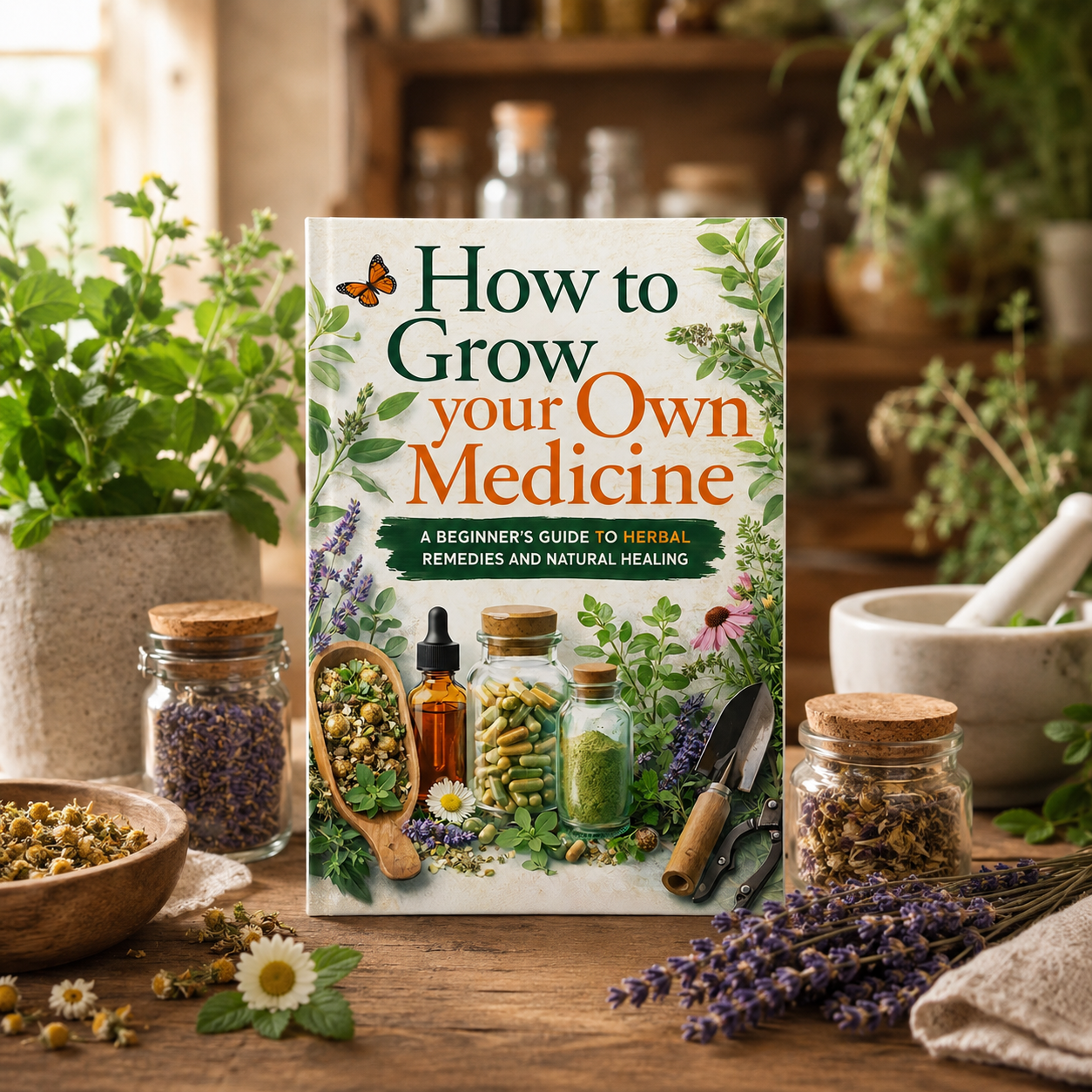Grow Your Own Medicinal Herbs, - مراجعة Herbal Holistic Wellness وسعره