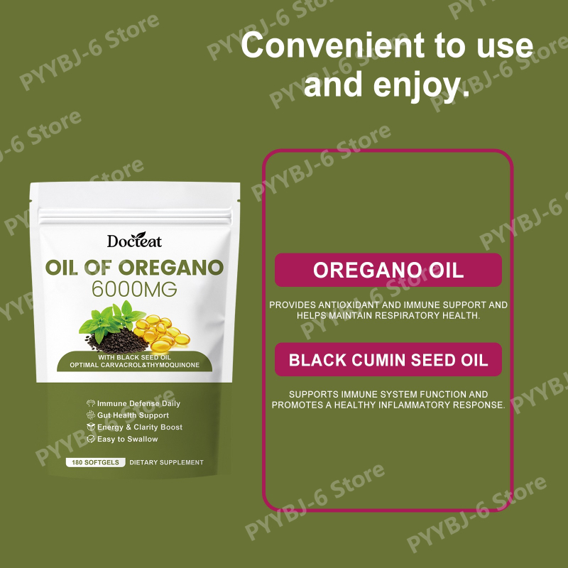 Oregano Oil Softgels with Blac - مراجعة Herbal Wellness Formula وسعره